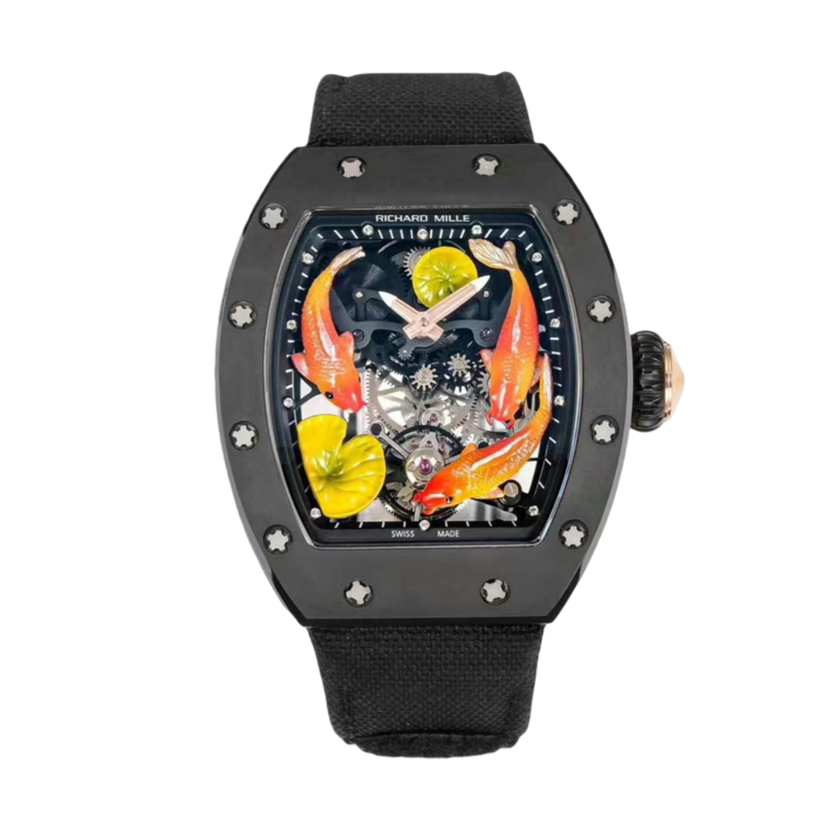 【7A Quality】Best Swiss Super Clone Richard Mille RM S10 Koi Fish Tourbillon Replica—Men’s Koi Luxury