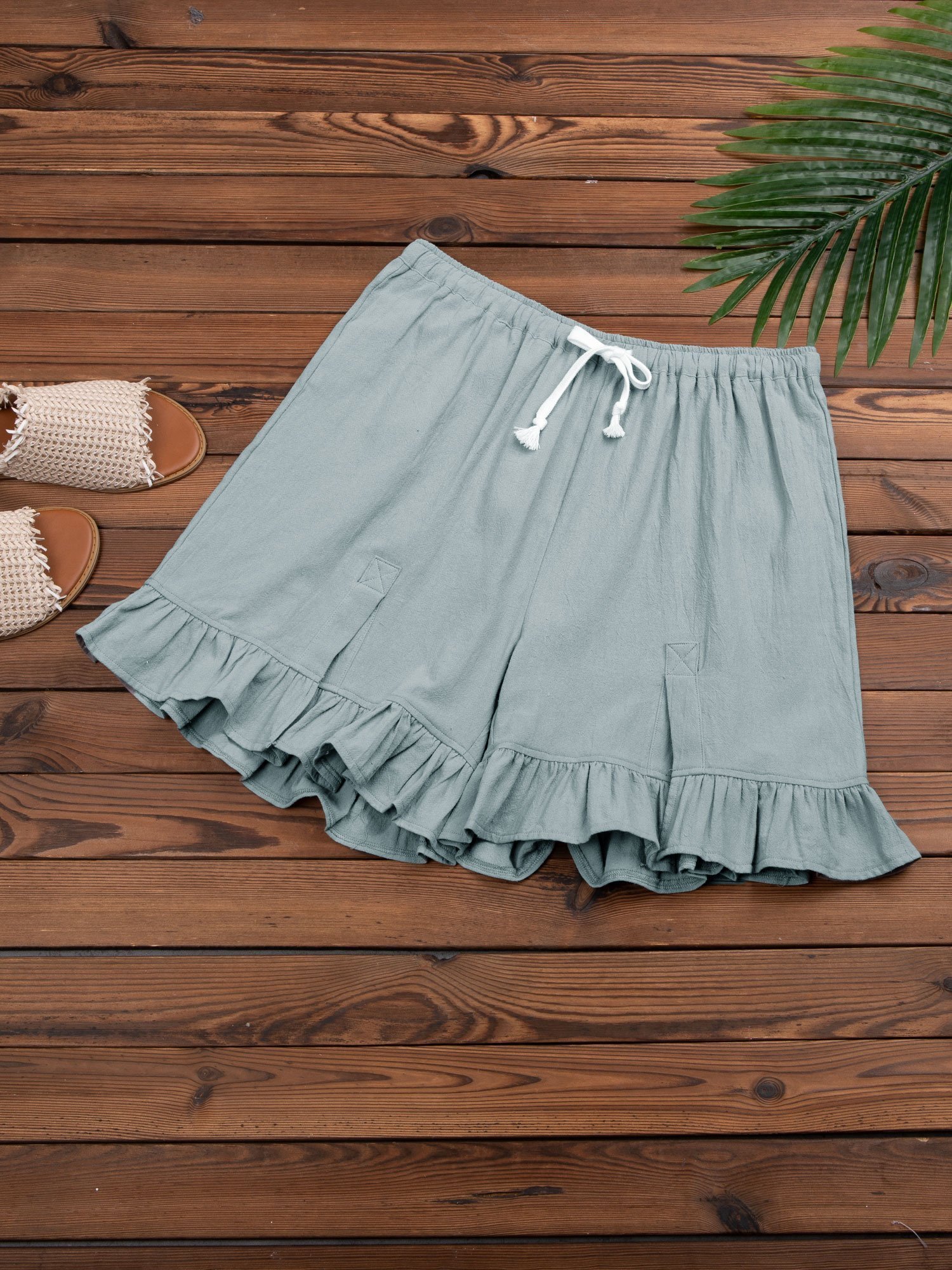 Women Folds Casual Pants