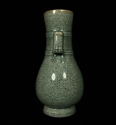 Old Chinese Guan Yao Guan Kiln Vase w/ear Q978