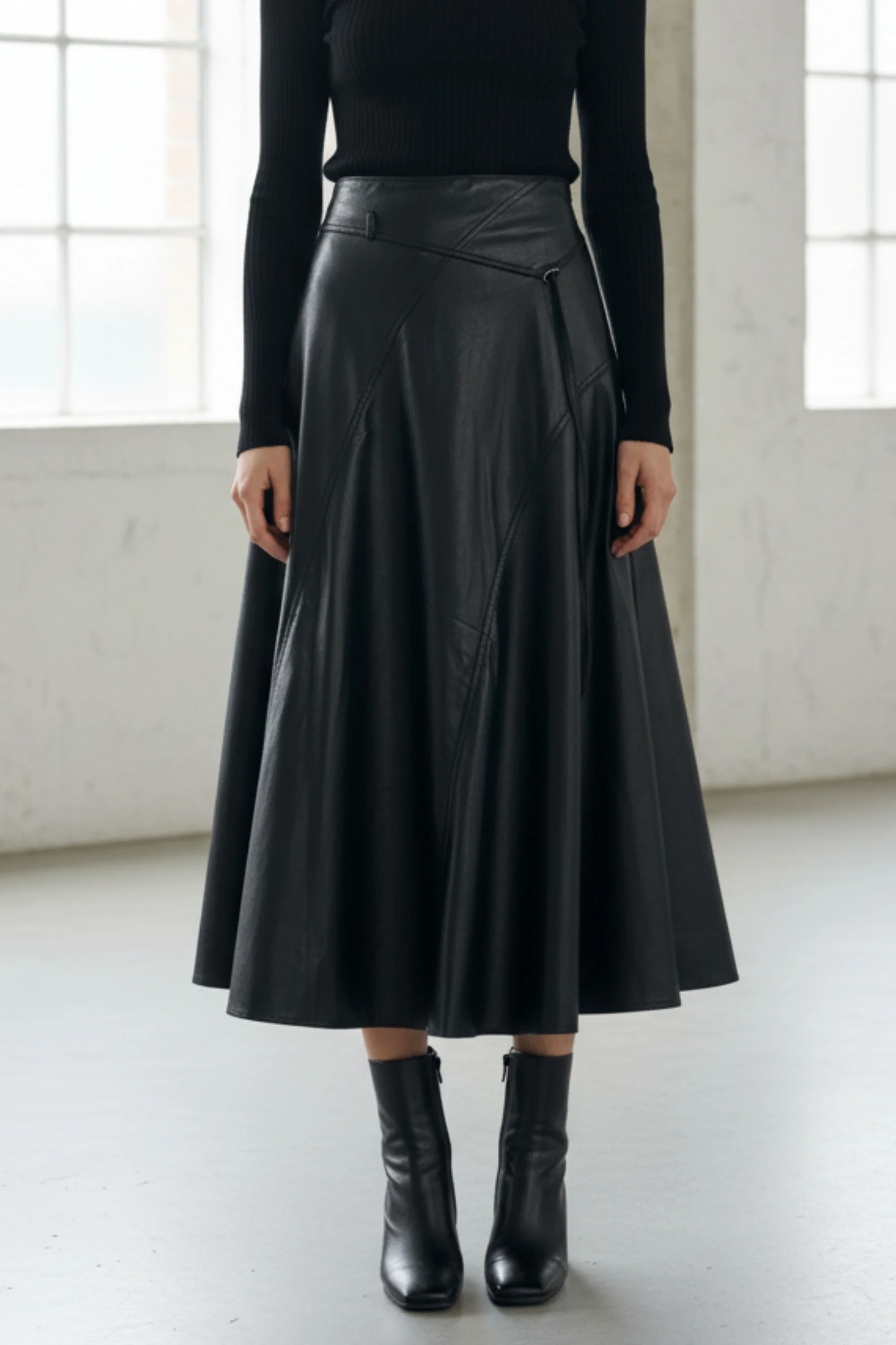 Nightfall Faux Leather Skirt