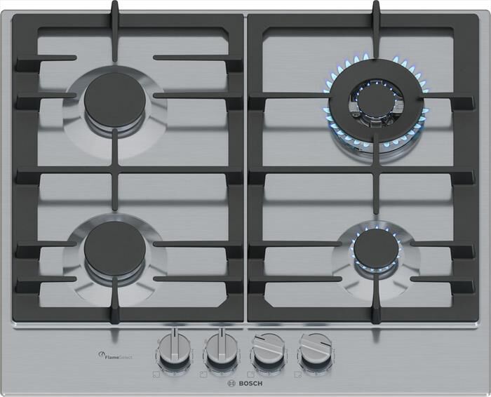 BOSCH - Piano cottura a gas PCH6A5I90 58,2 cm-Inox