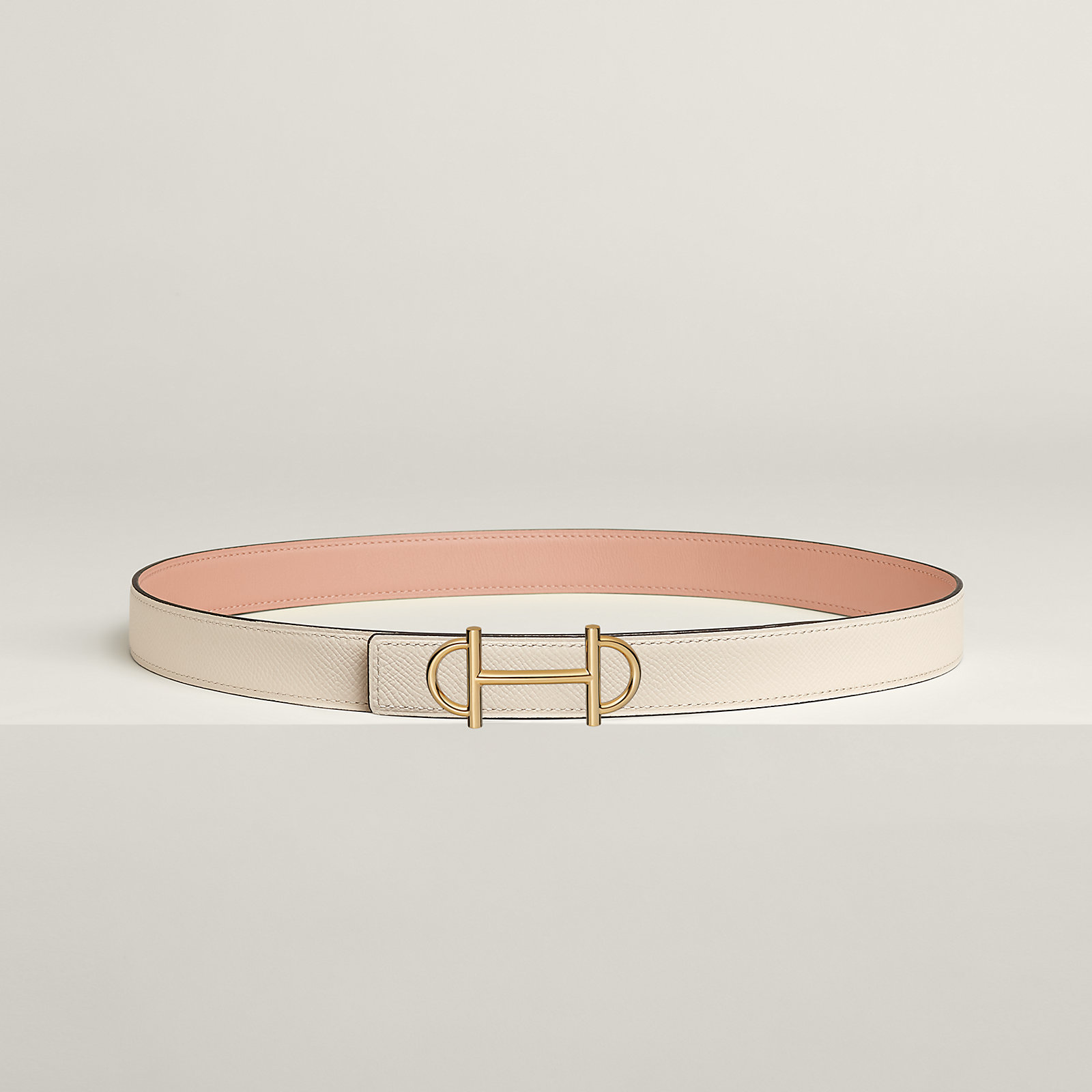 Gamma belt buckle & Reversible leather strap 24 mm