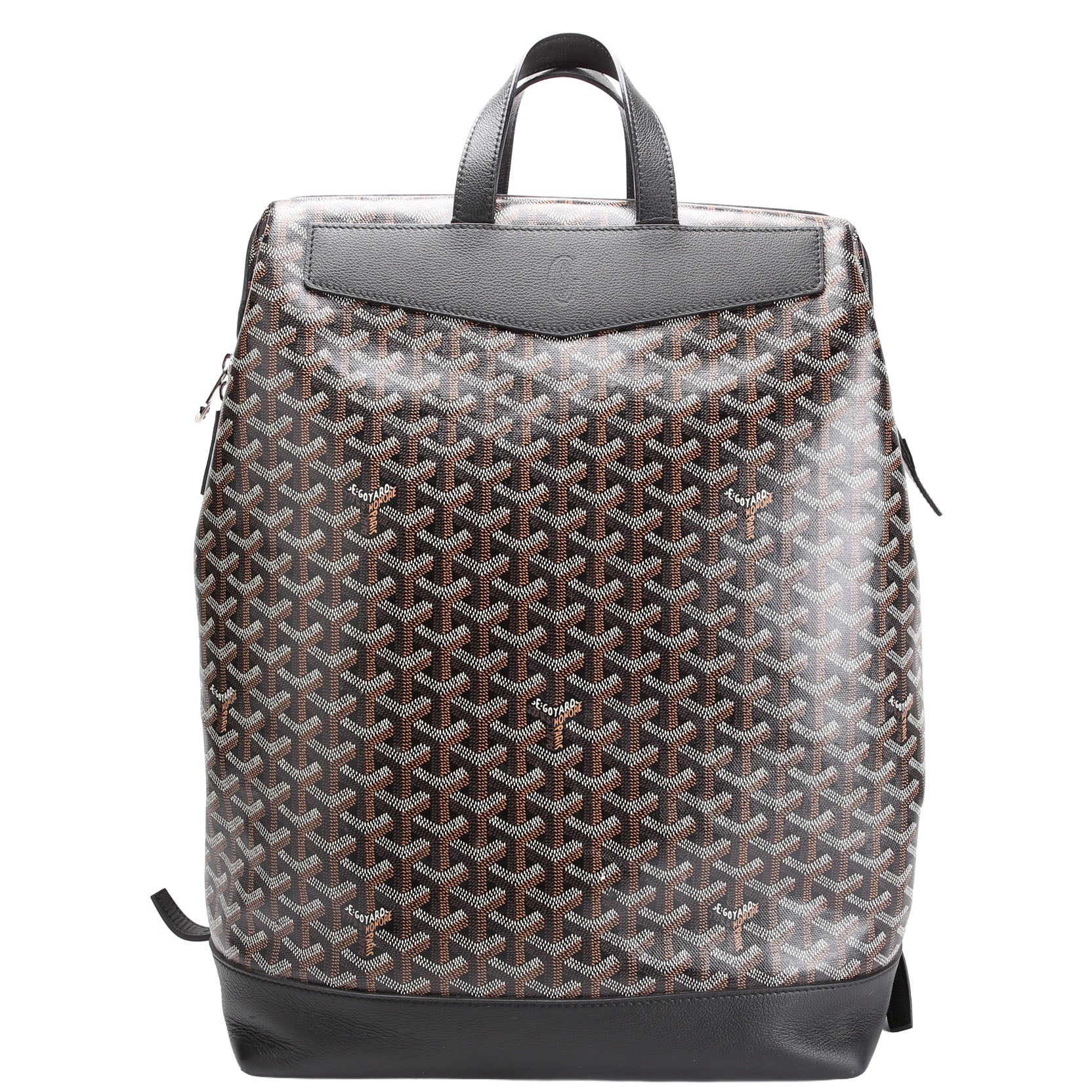 GOYARD Cisalpin Goyardine Backpack Black