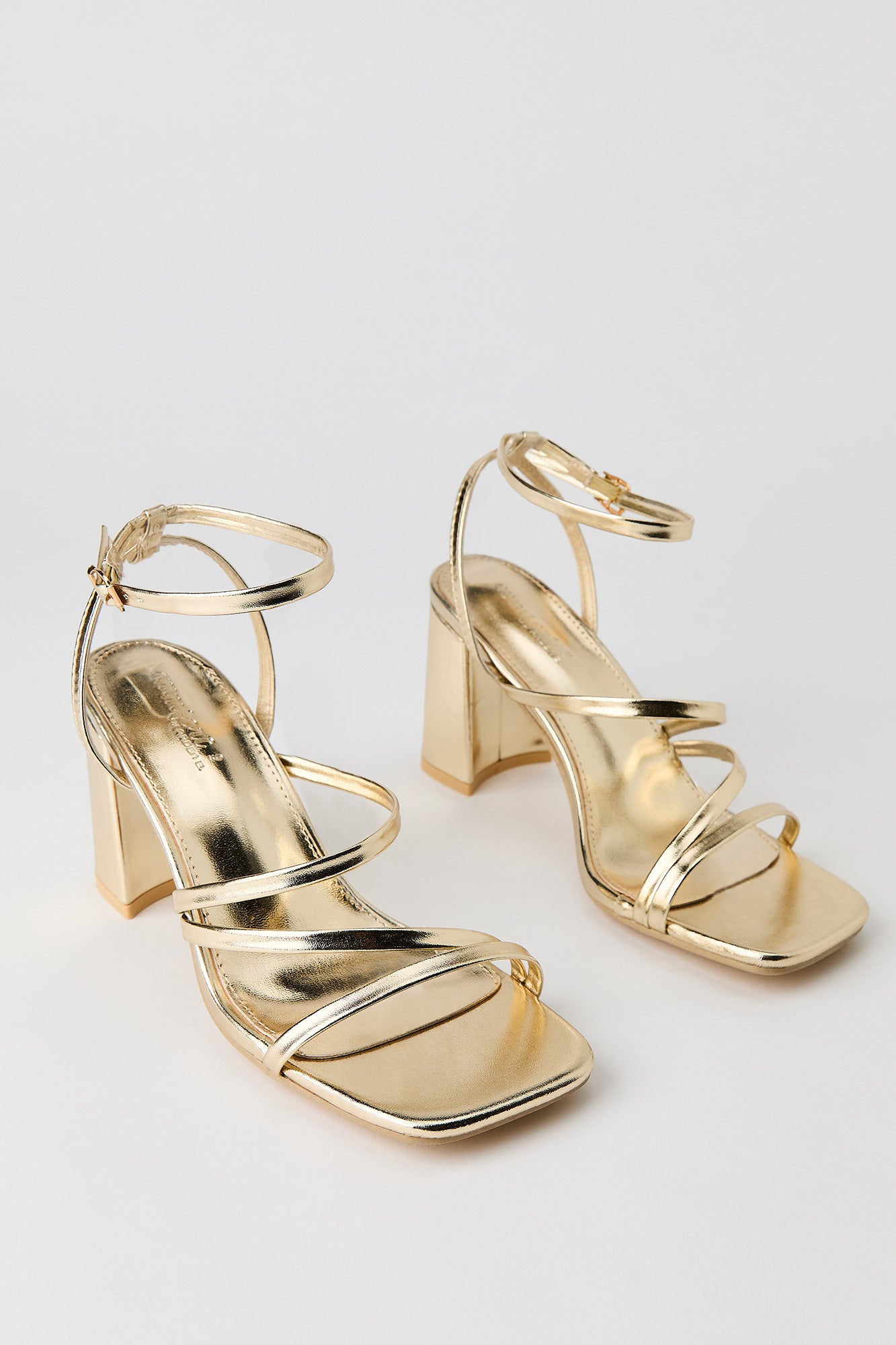 Strappy Ankle Strap Heeled Sandal