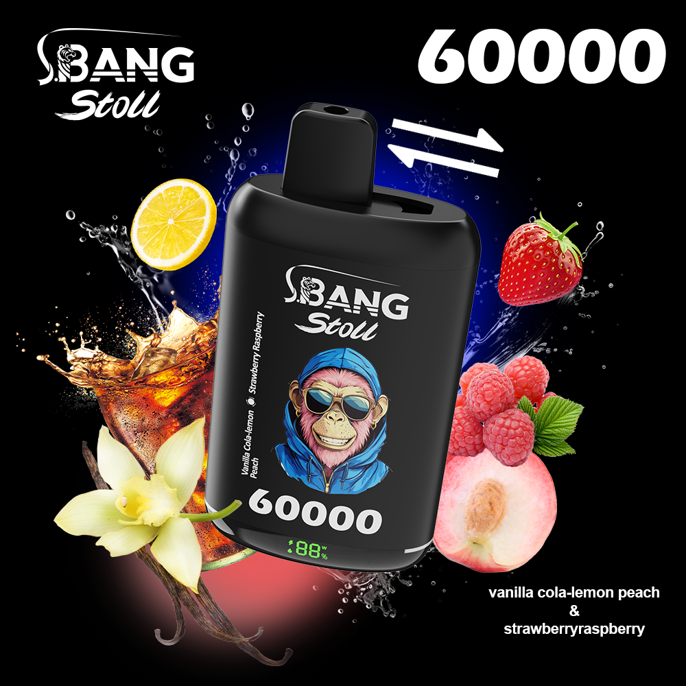[Minimum order of two]Bang Stoll 60K Puffs 2-in-1 Prefilled Vape | Dual Flavor, Rechargeable