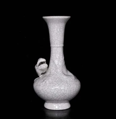 Old Chinese Ru Yao Ru Kiln Vase w/dragon N322