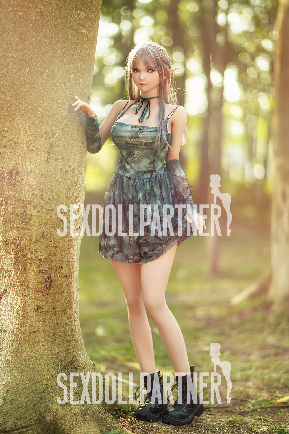 US Stock - RIDMII Aggie Unique Design 5ft34/ 163cm Silicone Head ELF Hentai Sex Doll
