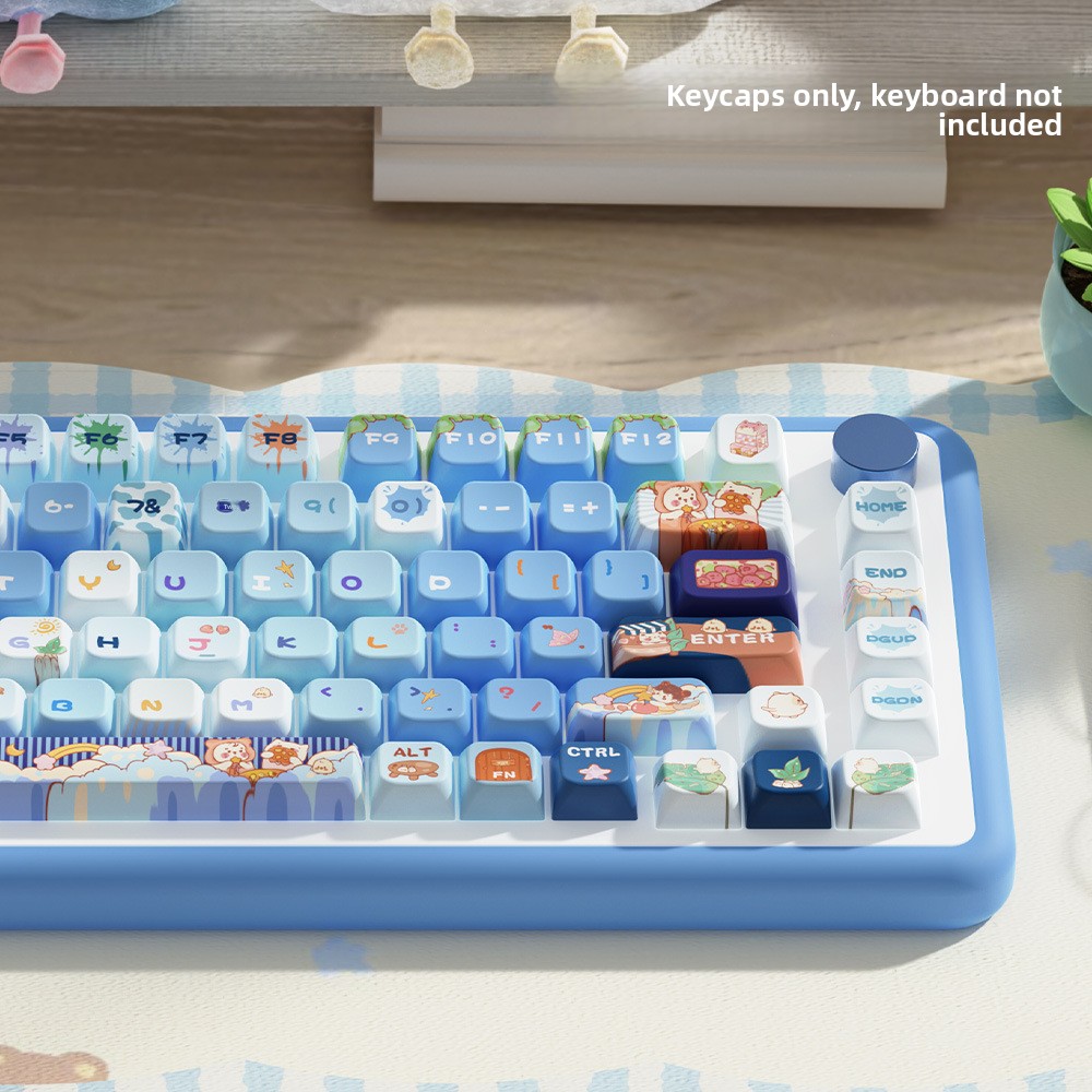Meow Adventure Original PBT Keycap Set – MDA Profile Full 5-Side Dye-Sub – 138/158 Keys