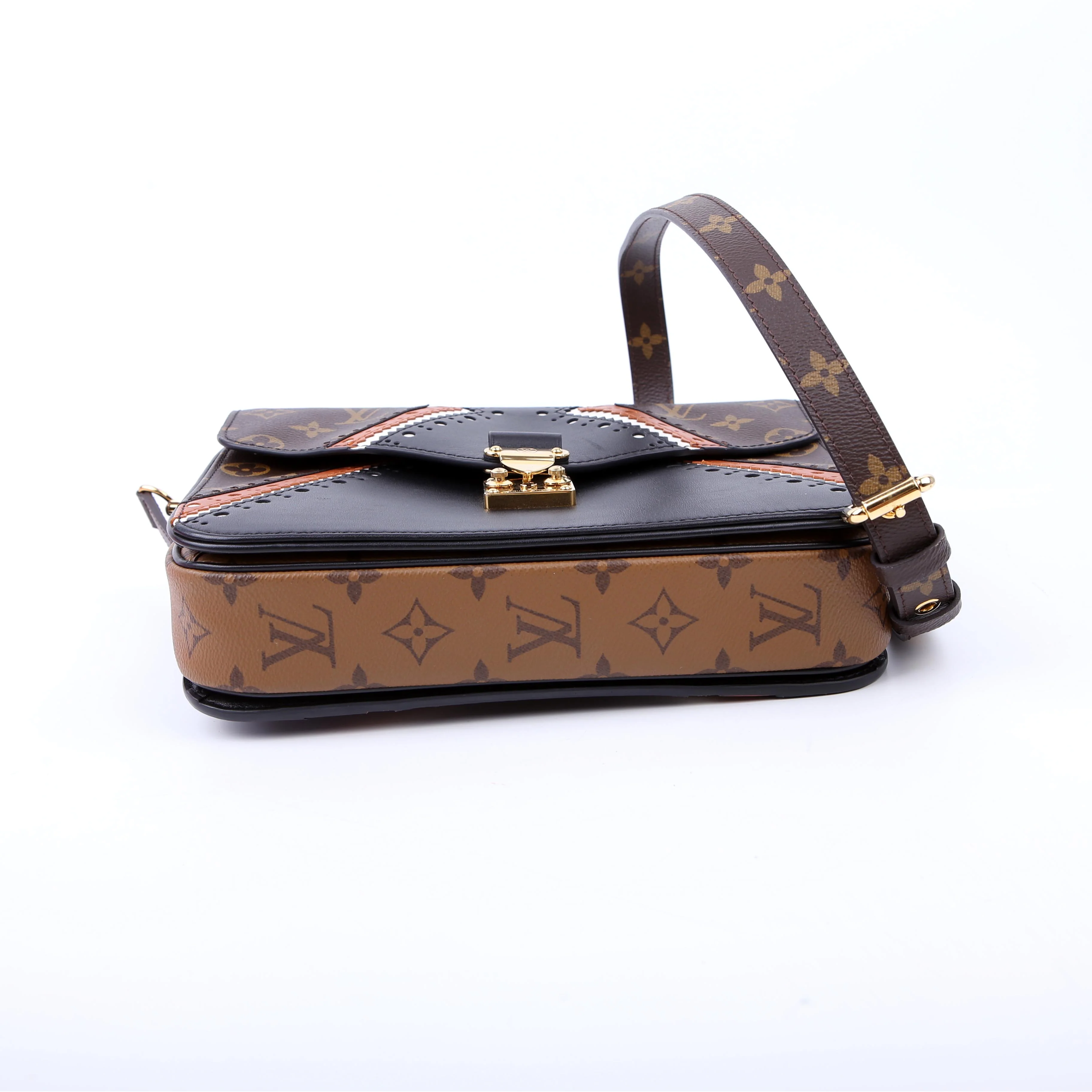 Pochette Metis Monogram Brogue Black/Brown