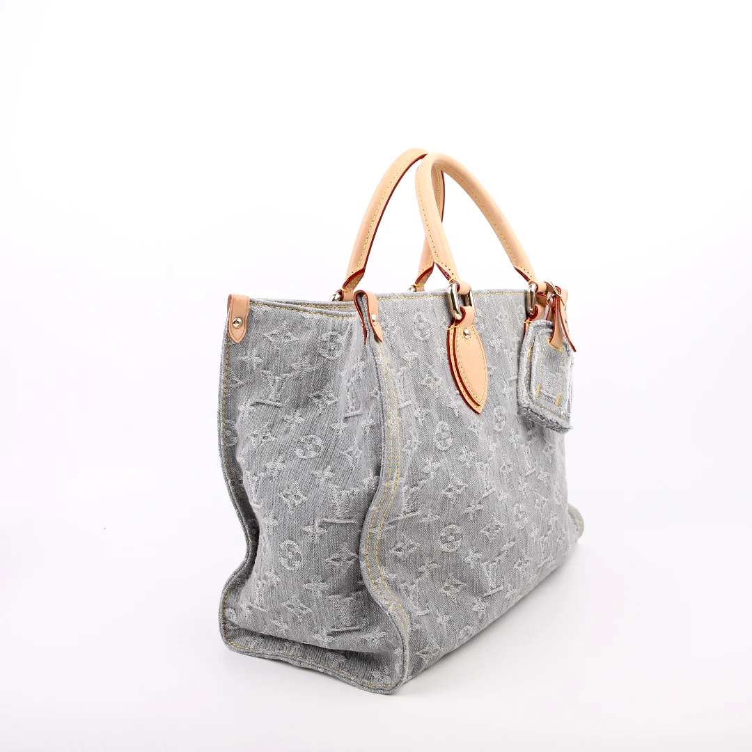 LOUIS VUITTON ONTHEGO MM Denim Monogram Grey