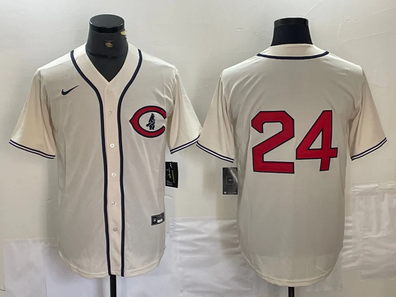 Men's Chicago Cubs Cody Bellinger #24 Cream Replica Player Jersey