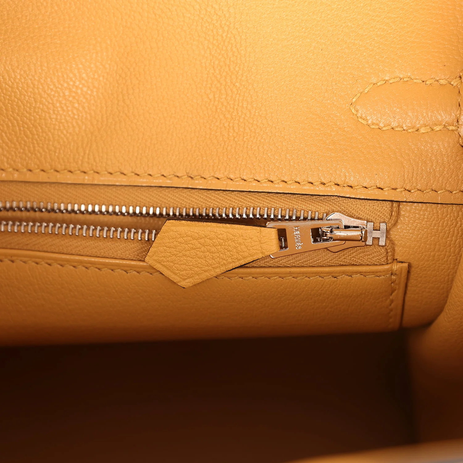 Hermes Birkin 25 Paille Togo Palladium Hardware