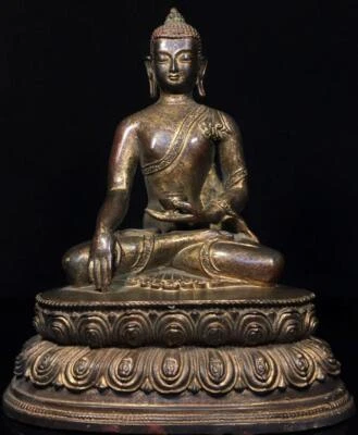 28.5CM Old Chinese Bronze Statue Buddha CK578