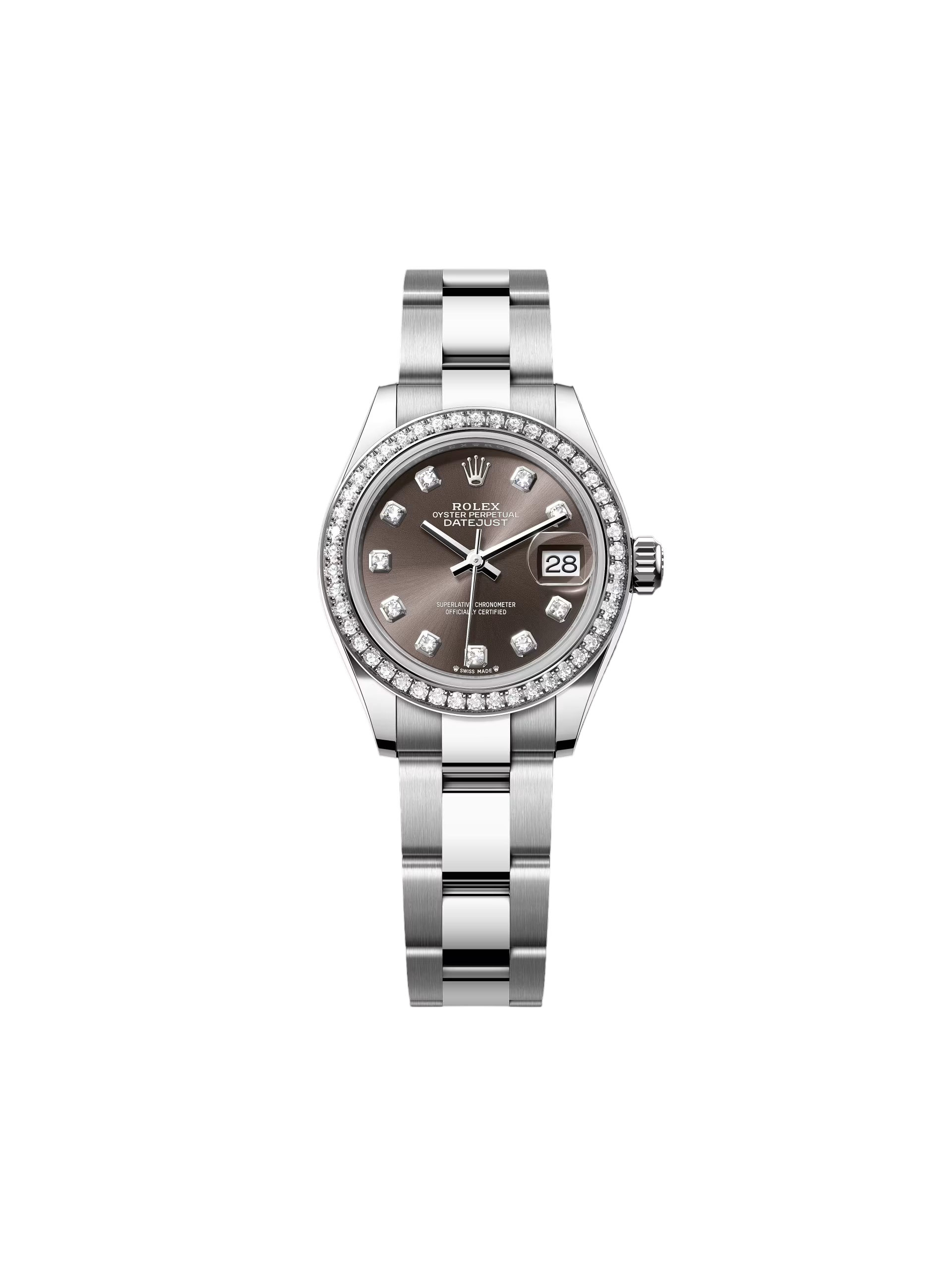 RLX Lady-Datejust 31mm 279384RBR Dark Gray set with Diamonds