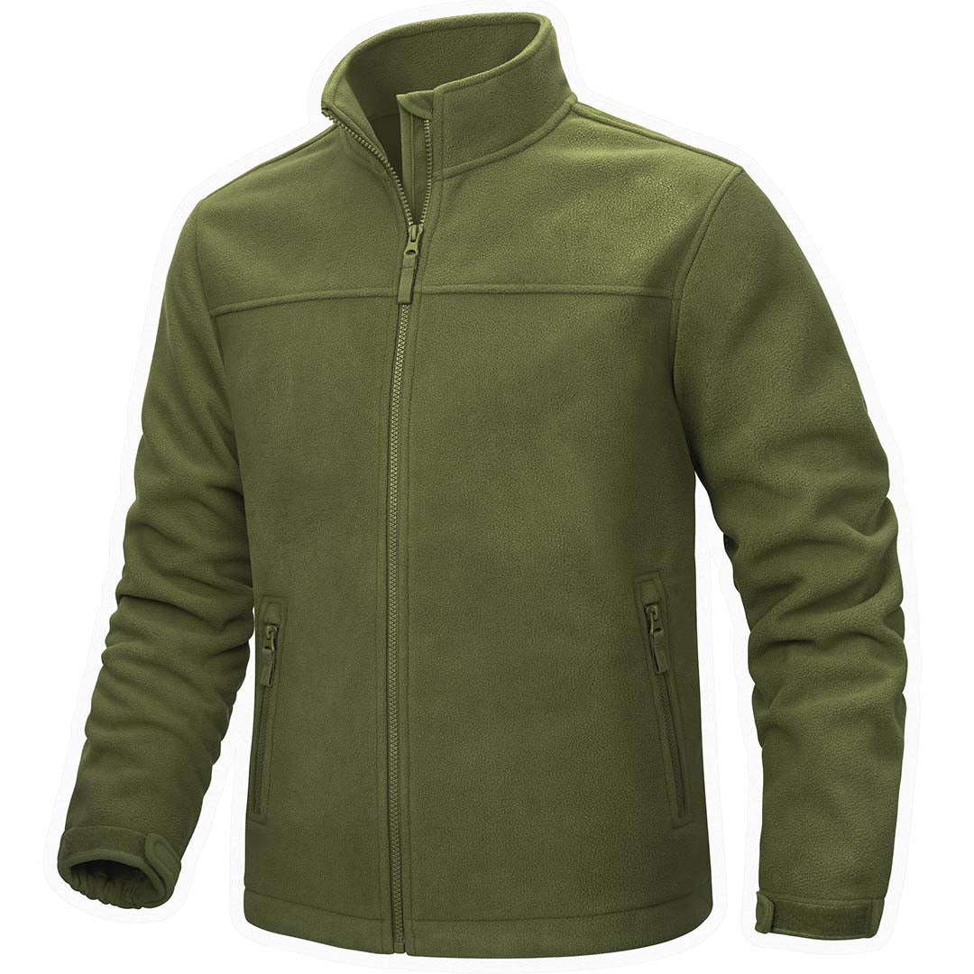 Men's Lightweight Full Zip Casual Fleece Jacket
