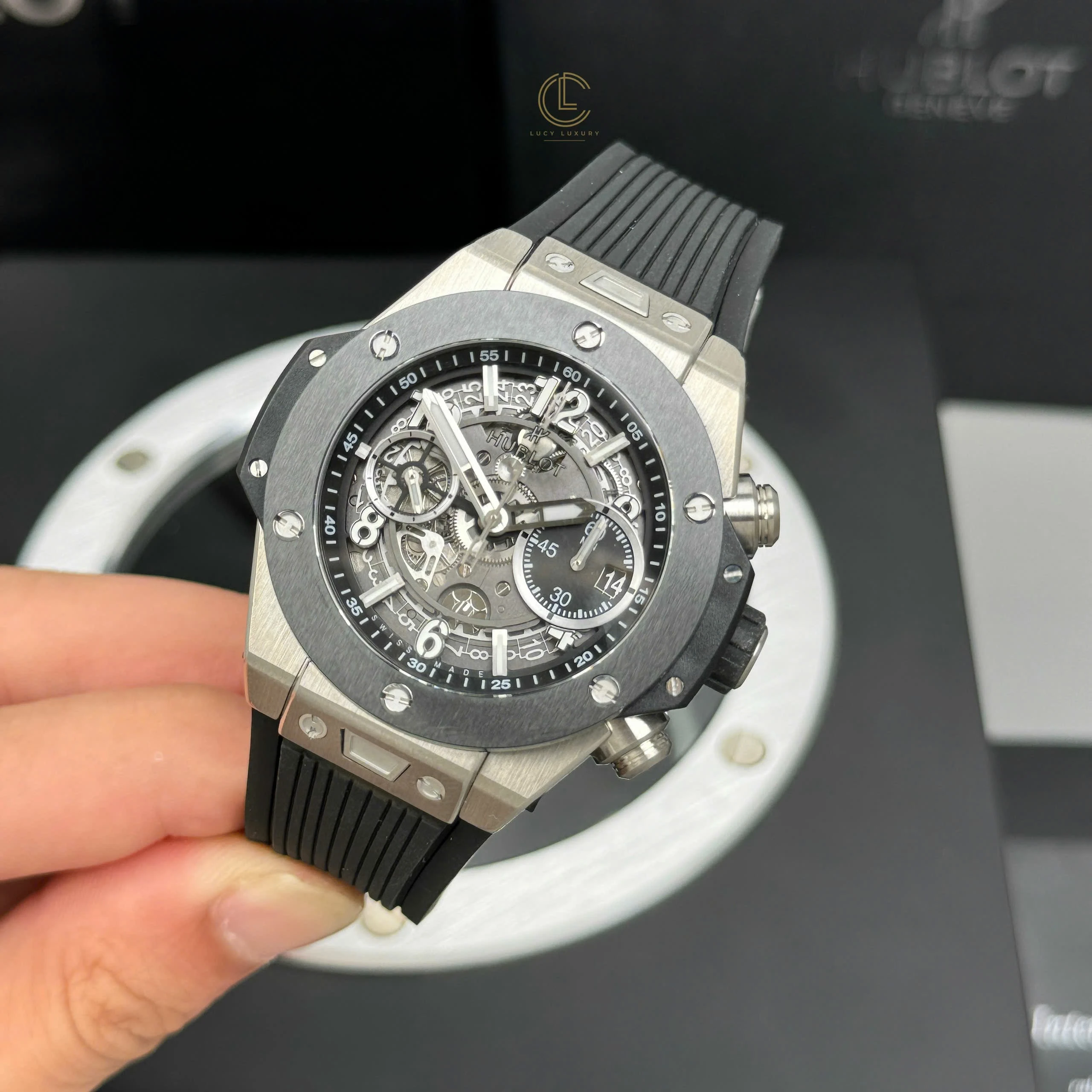 Hublot  Big Bang Titanium Automatic Skeleton 44mm 421.NM.1170.RX Men's Watch