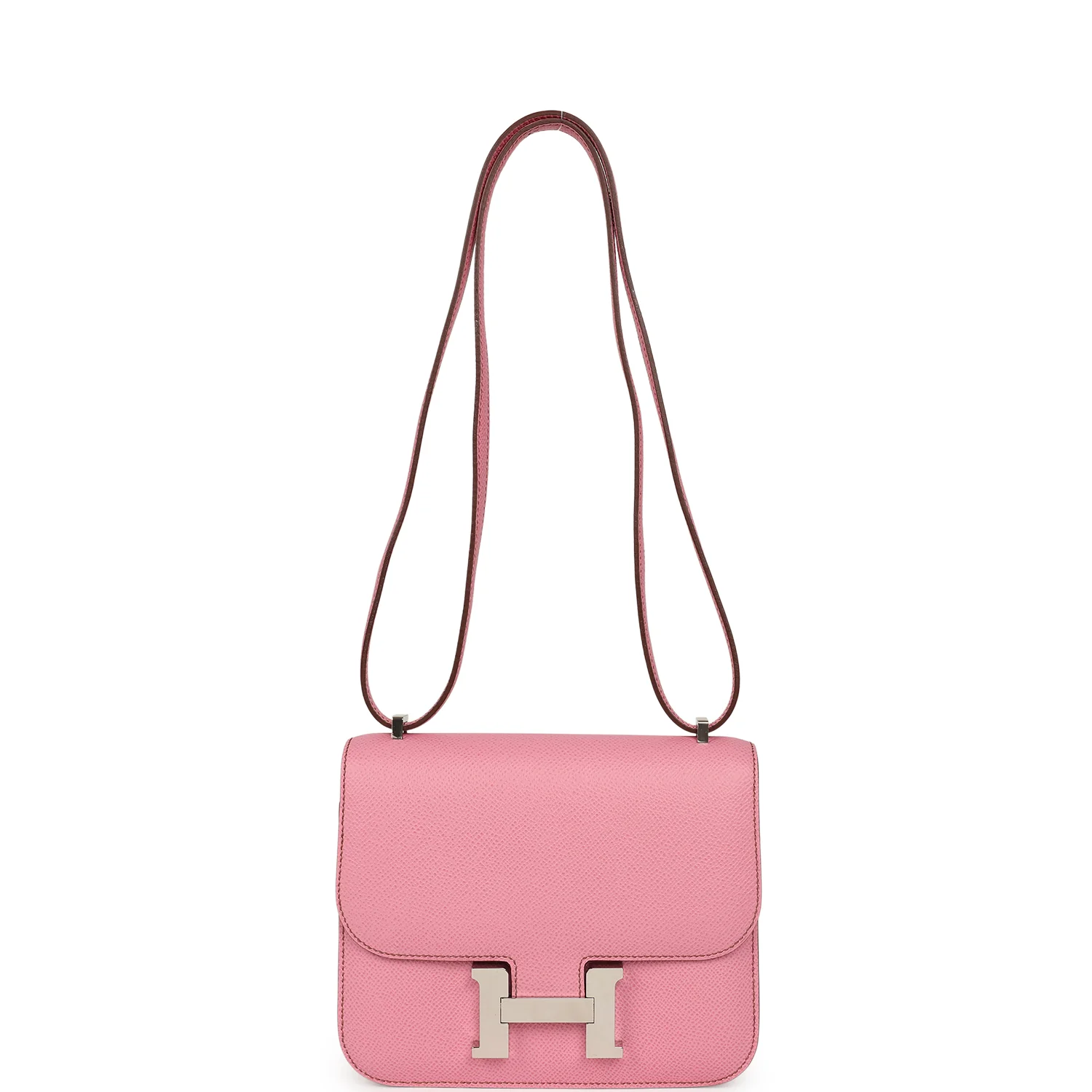 Hermes Constance 18 Bubblegum Epsom Palladium Hardware