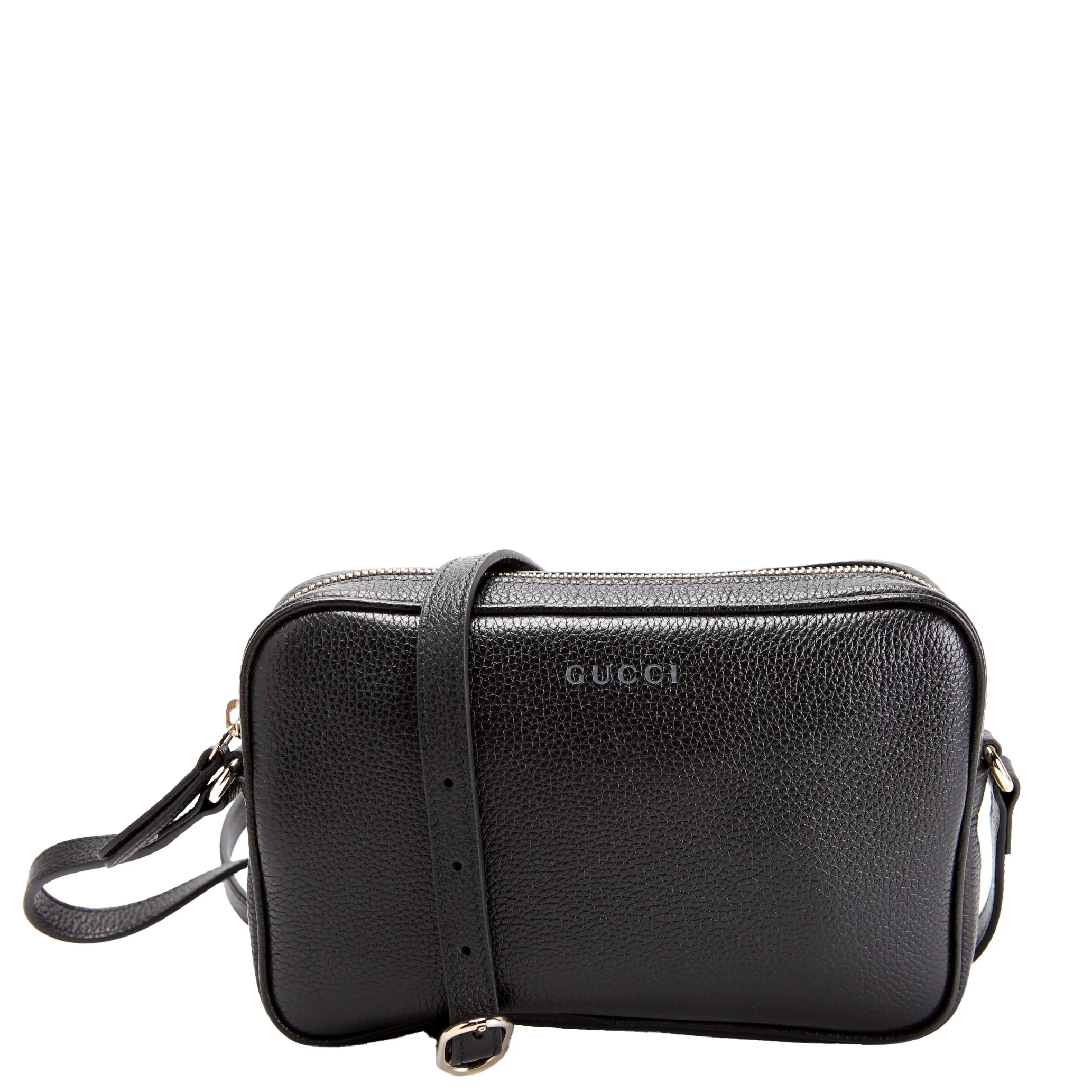 GUCCI 843875 Logo Camera Bag Calfskin Back
