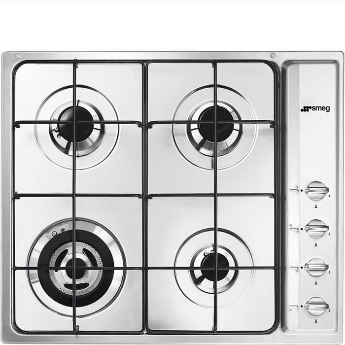 SMEG - Piano cottura a gas SR64S 4 fuochi 58,5cm-Inox