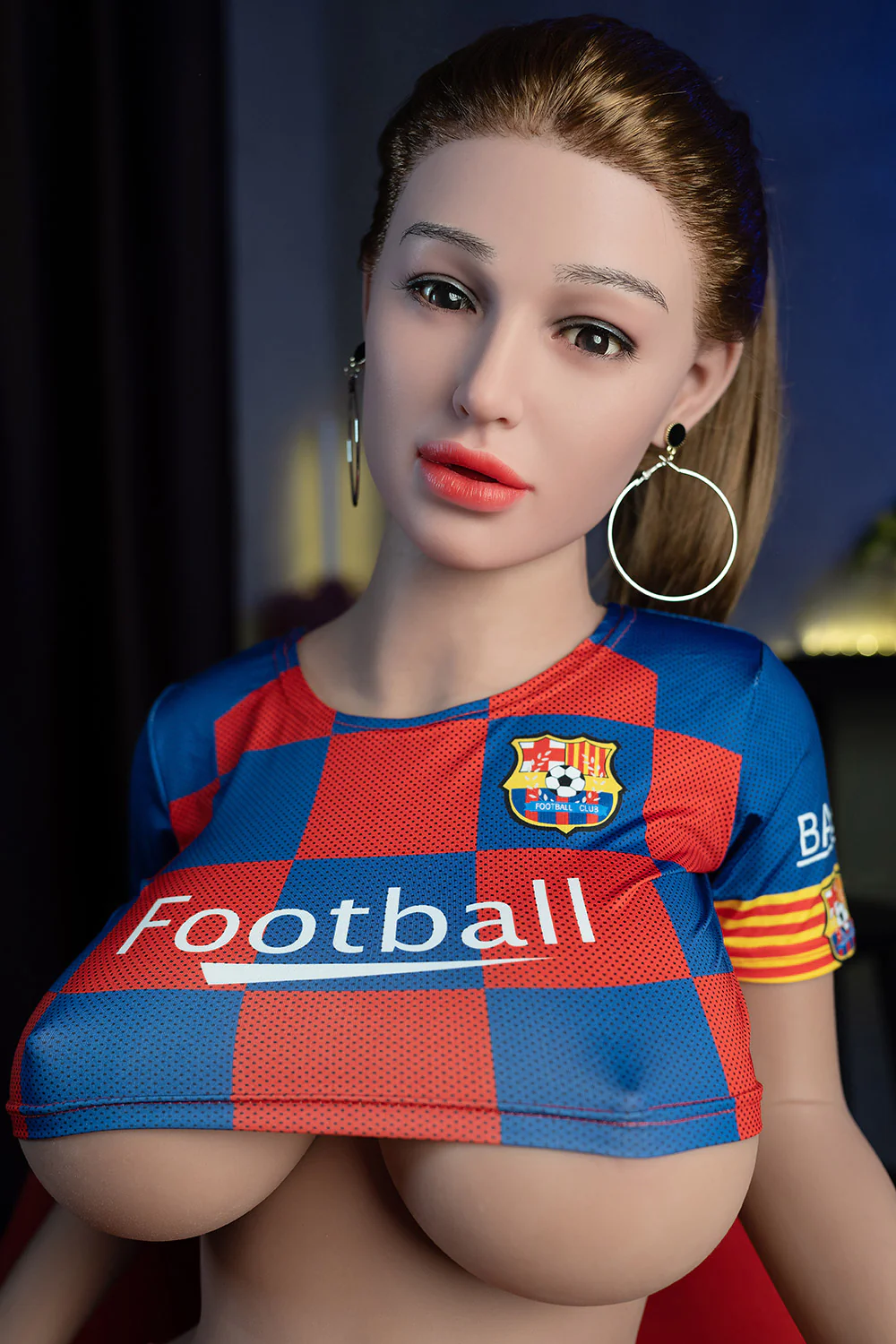 US Stock - Barney 5.02ft/ 153cm #173 Silicone Head + TPE Body Big Breast Soccer Girls Love Chubby Sex DollWith Thick Thigh