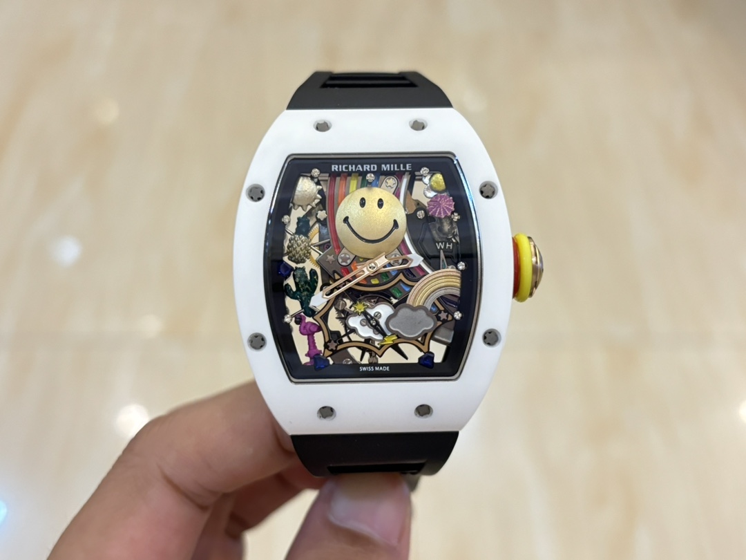 【7A Quality】Richard Mille RM 88 Smiley V2 Super Clone Replica Swiss Automatic Movement