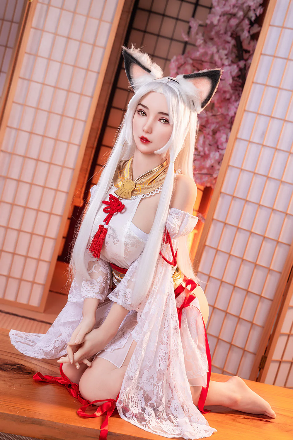 Megan 5ft25 / 160cm #60 Silicone Head + TPE Body Big Boobs Japan Anime Catgirl Hentai Sex Doll