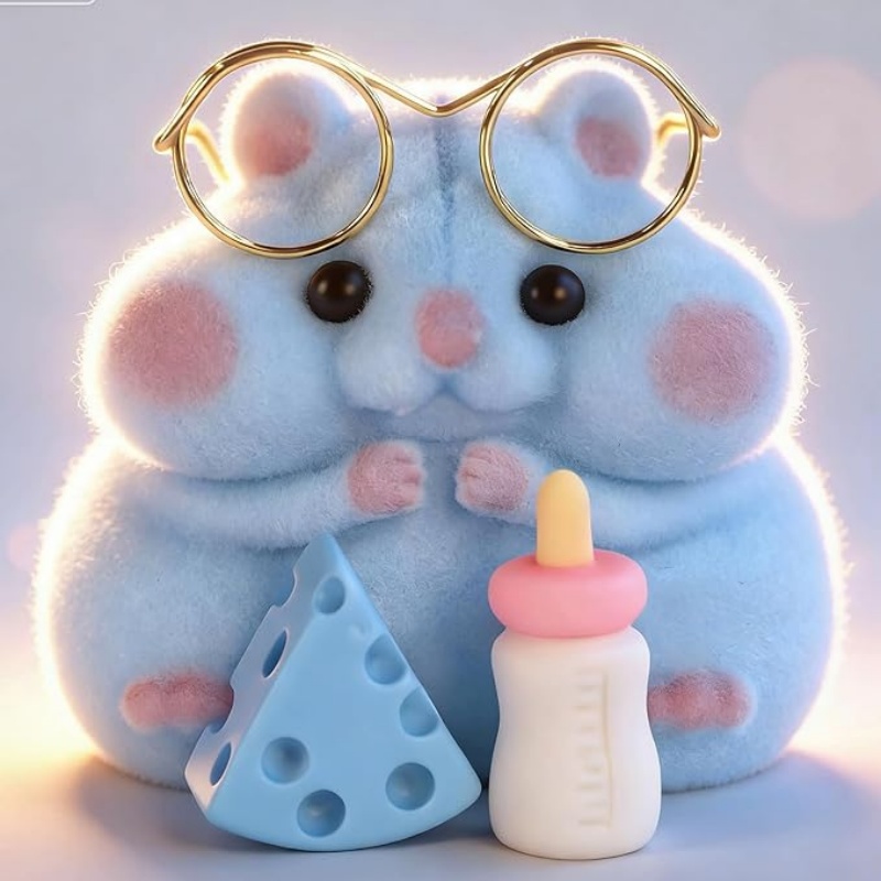 SQUISHPOP Taba Squishy Hamster Toy, Cute Squishy Hamster Fidget Toy