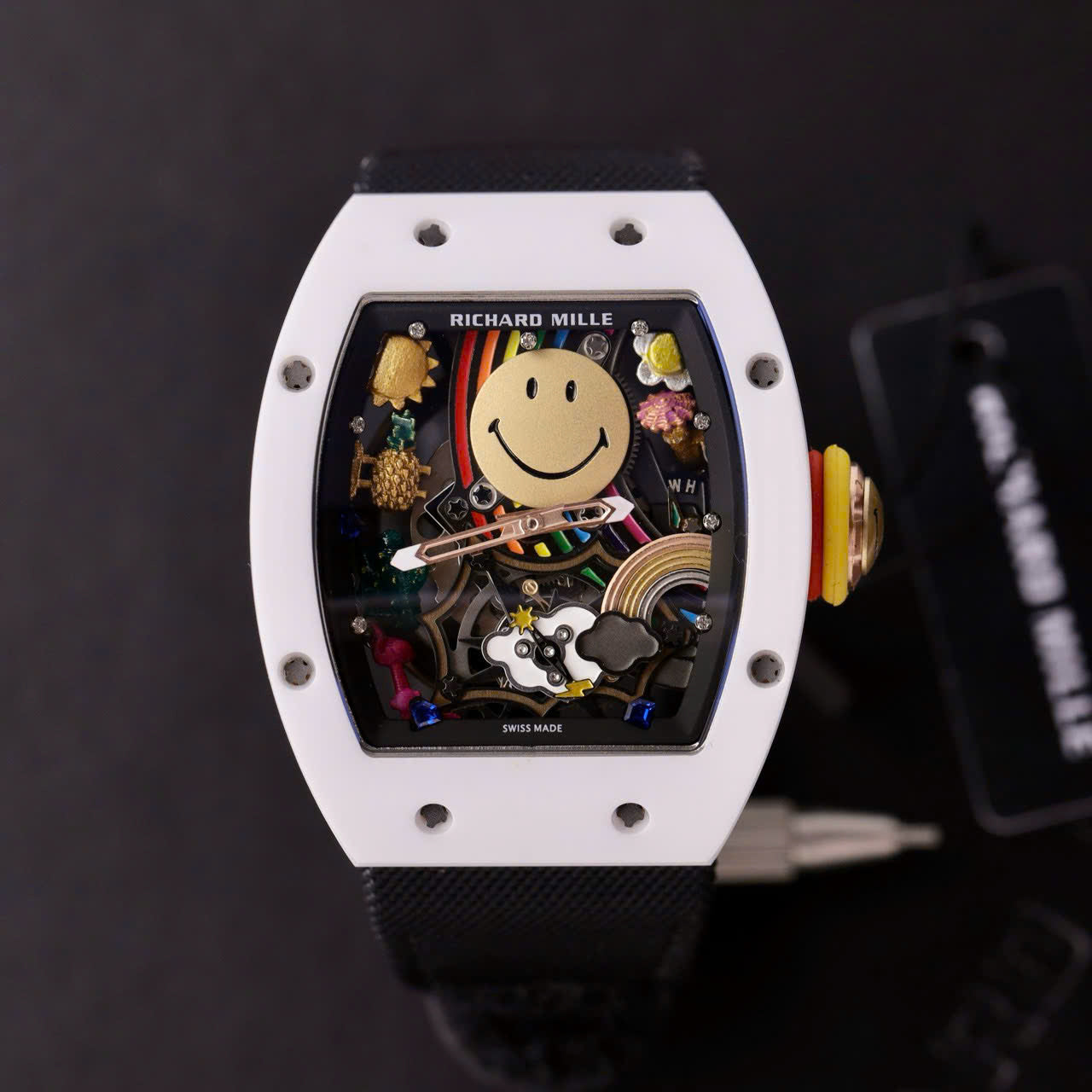 【7A Quality】Richard Mille RM088 Tourbillon Smiley Replica - 43mm Swiss Automatic Movement