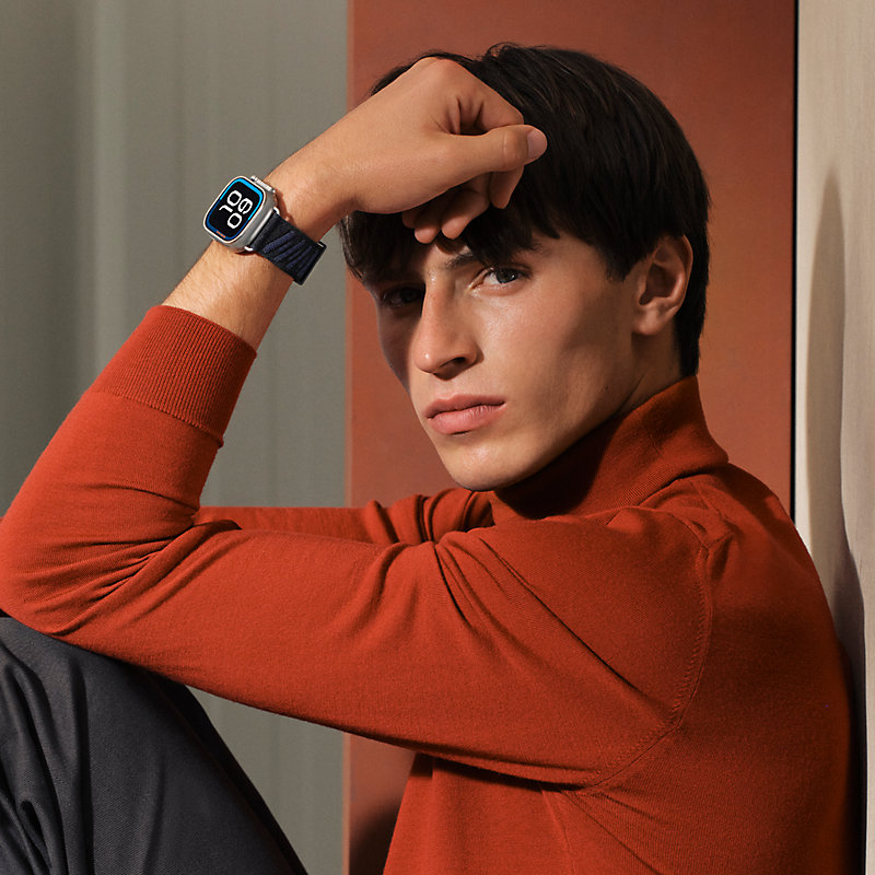 Band Apple Watch Hermès Ultra Single Tour 49 mm En Mer