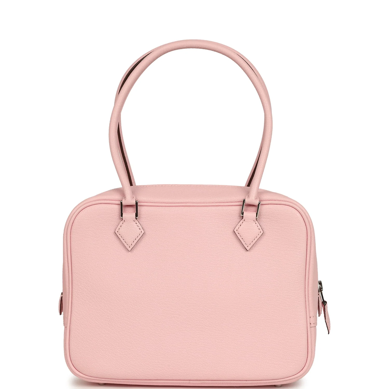 Hermes Mini Plume 21 Bag Rose Sakura Chevre Palladium Hardware