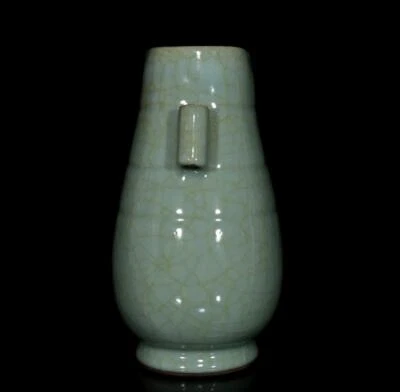 Old Chinese Guan Yao Guan Kiln Vase w/ear N409