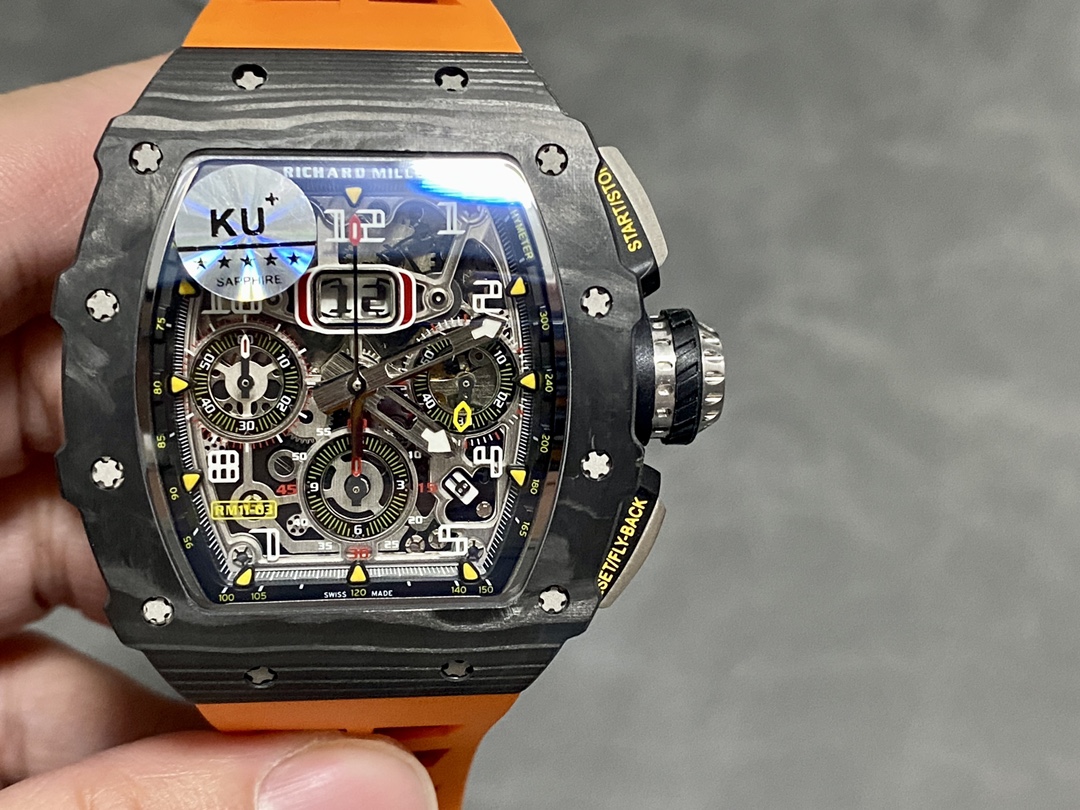 【7A Quality】Richard Mille RM 11-03 Automatic Flyback Chronograph Orange Watch