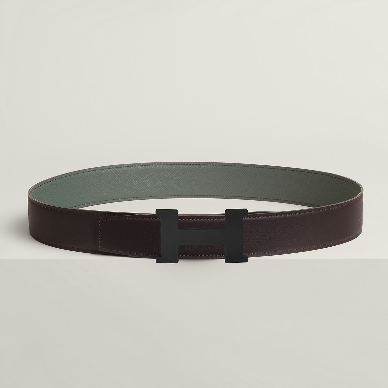 Constance belt buckle & Reversible leather strap 38 mm
