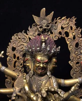 31CM Old Chinese Bronze Statue Buddha N1657