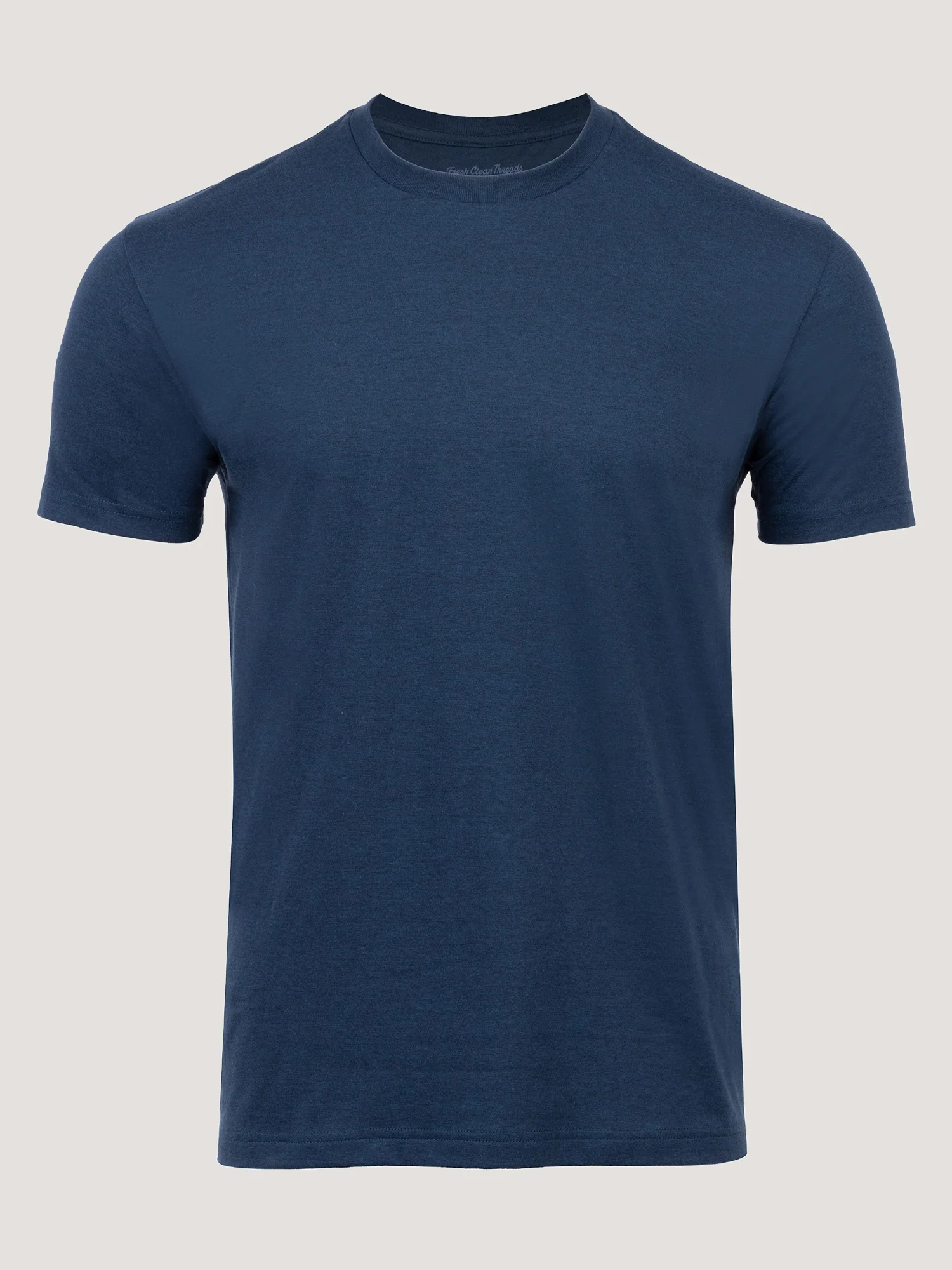 Indigo Cross Dye Crew Neck