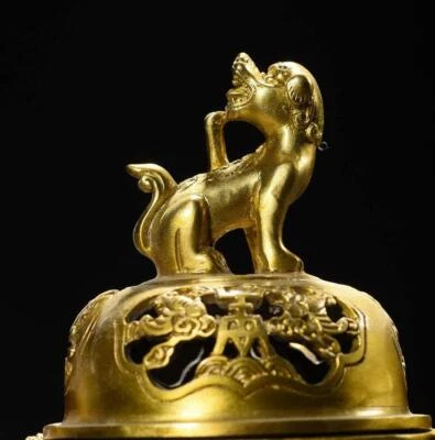 25CM Yunshang signed Chinese Cloisonne Enamel Bronze Incense Burner N3531