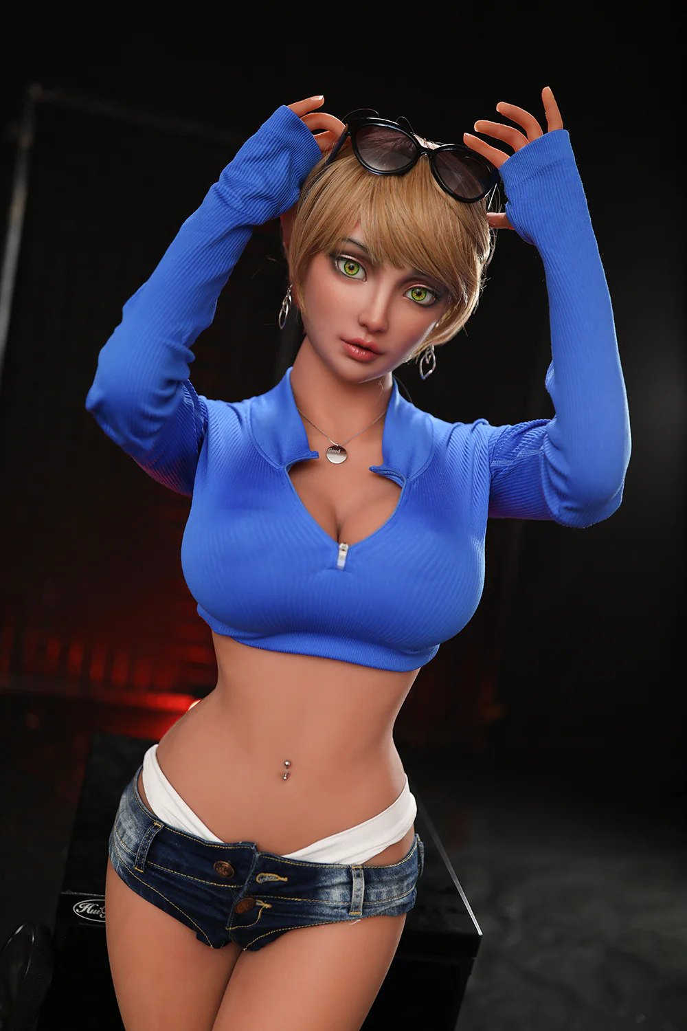 US Stock - 5ft18 / 158cm Charlotte #479 ROS Soft Silicone Head + TPE Body BBW Sex Doll Blowjob Adult Love  Sex Doll