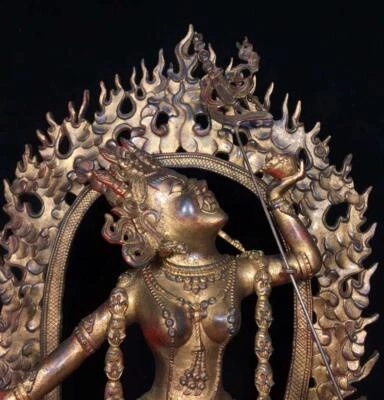 60CM Old Chinese Bronze Statue Buddha N1659