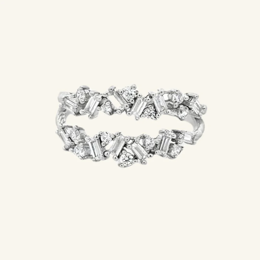 Double Baguette Diamond Ring
