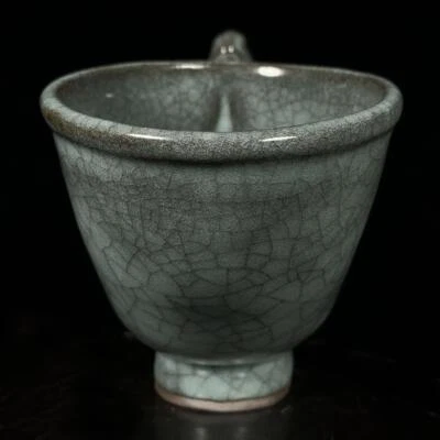 Old Chinese Song Guan Yao Guan Kiln Zun w/phoenix CK268