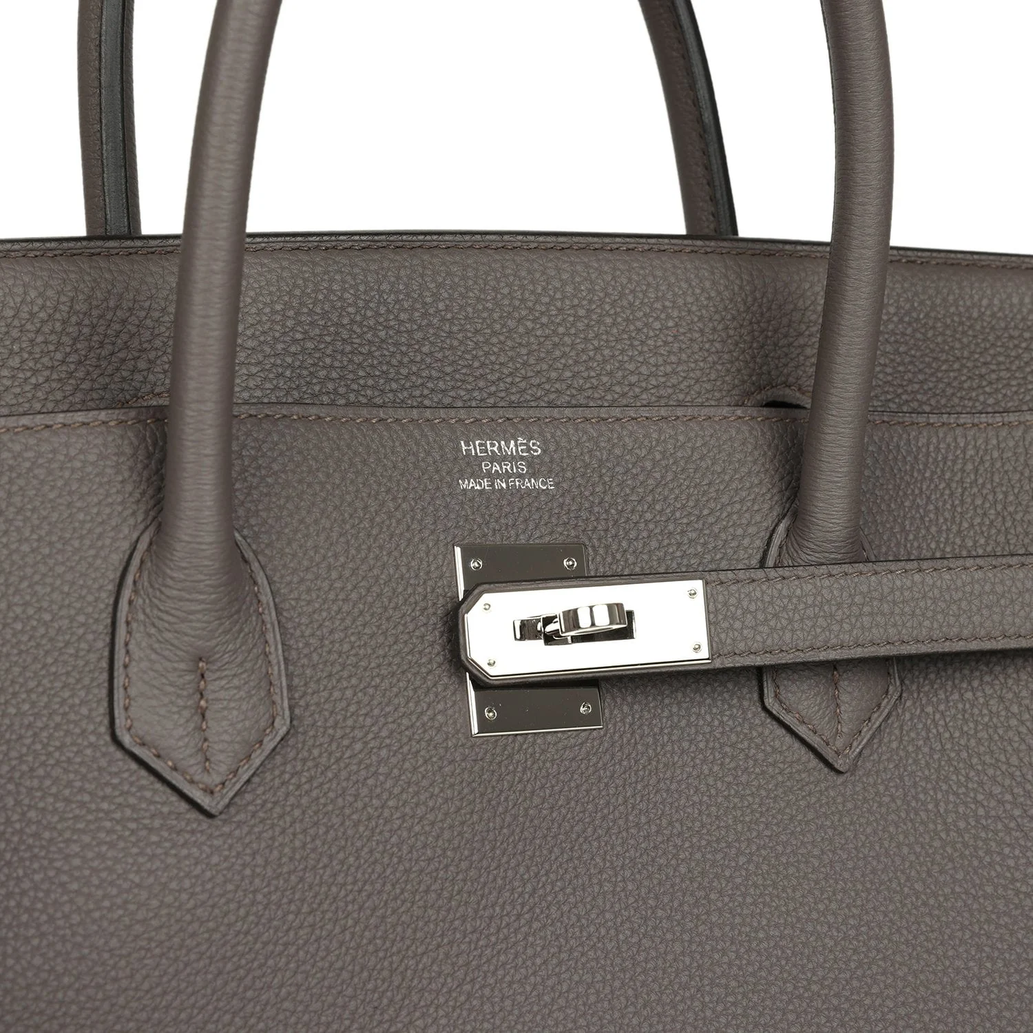 Hermes Birkin 40 Etain Togo Palladium Hardware