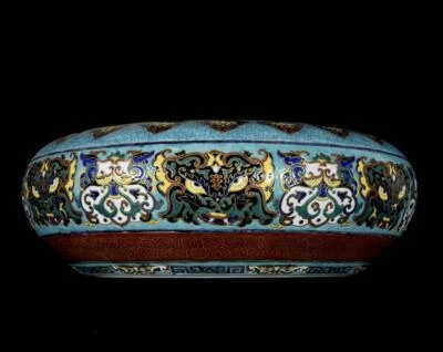 32CM Qianlong Signed Chinese Colour Enamel Gilding Brush Washer W/pattern N3207