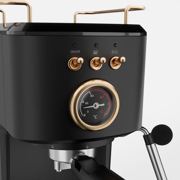 PRINCESS - MACCHINA CAFFE' ESPRESSO 3 IN 1-Nero / Acciaio-Plastica