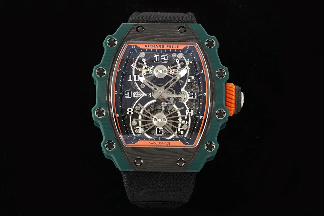 【7A Quality】Swiss Made RICHARD MILLE RM 21-01 Replica Tourbillon Aerodyne Best Quality with Skeleton Dial