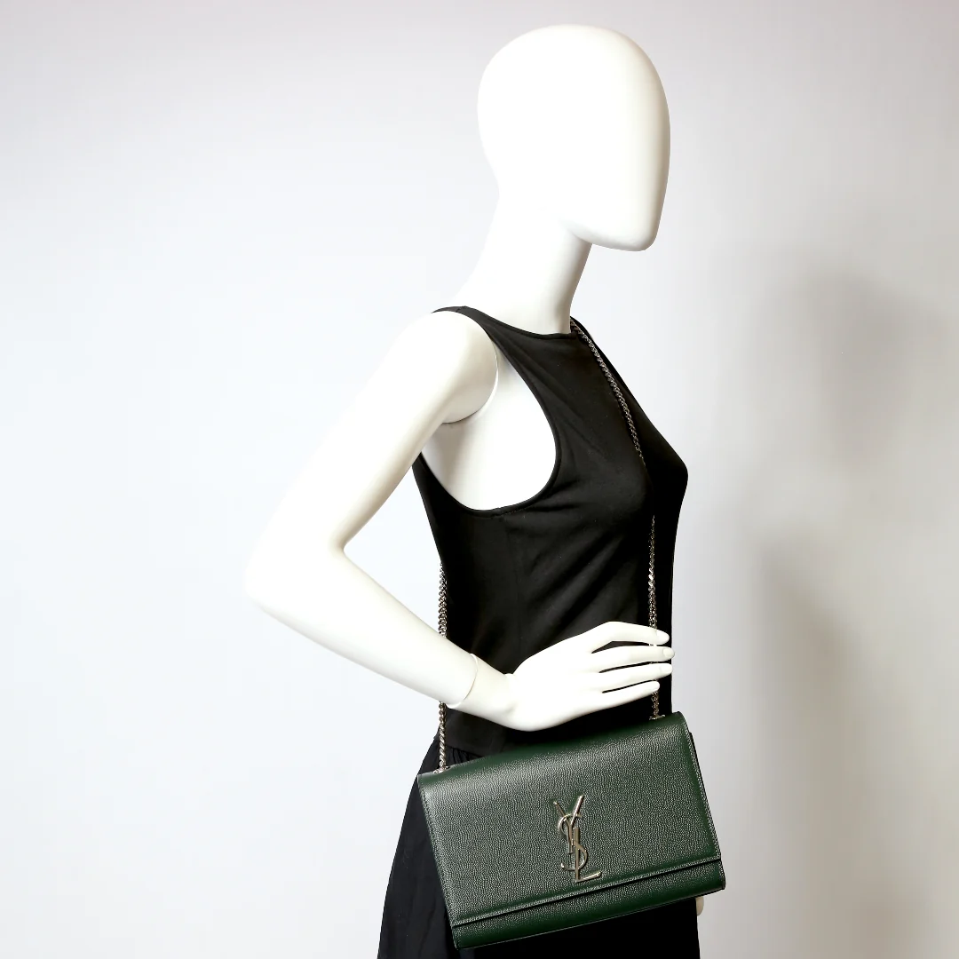 Kate Satchel Grain Medium Green 364021