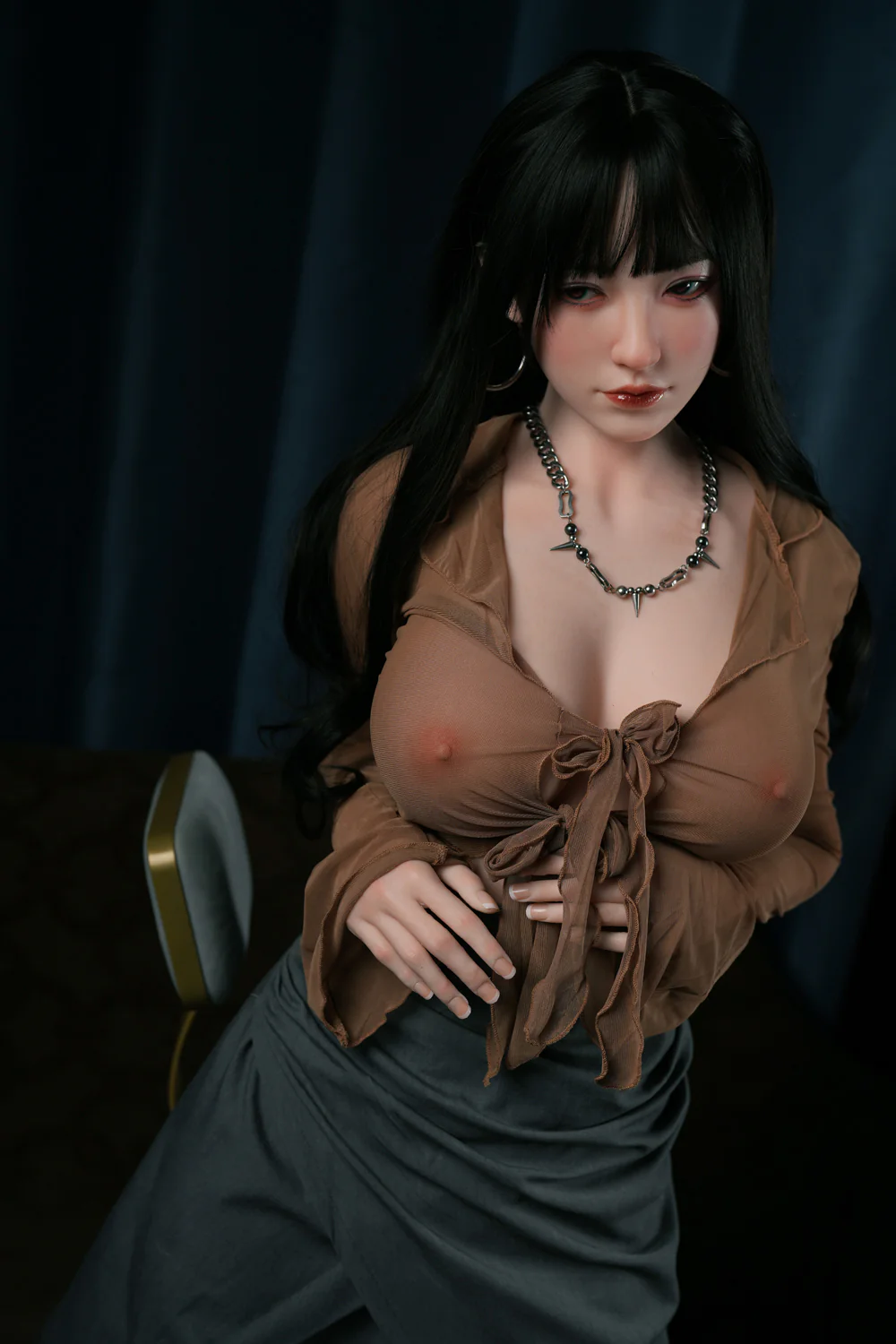US Stock - Haruka 5ft58/170cm #A60 Silicone Head + TPE Body Japanese Adult Love Sex Doll Free 2nd Head