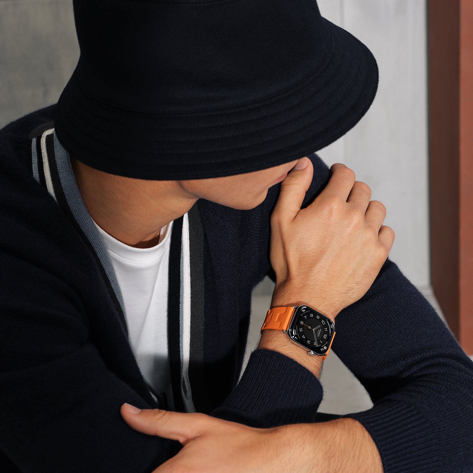 Series 11 case & Band Apple Watch Hermès Single Tour 46 mm Deployment Buckle Kilim