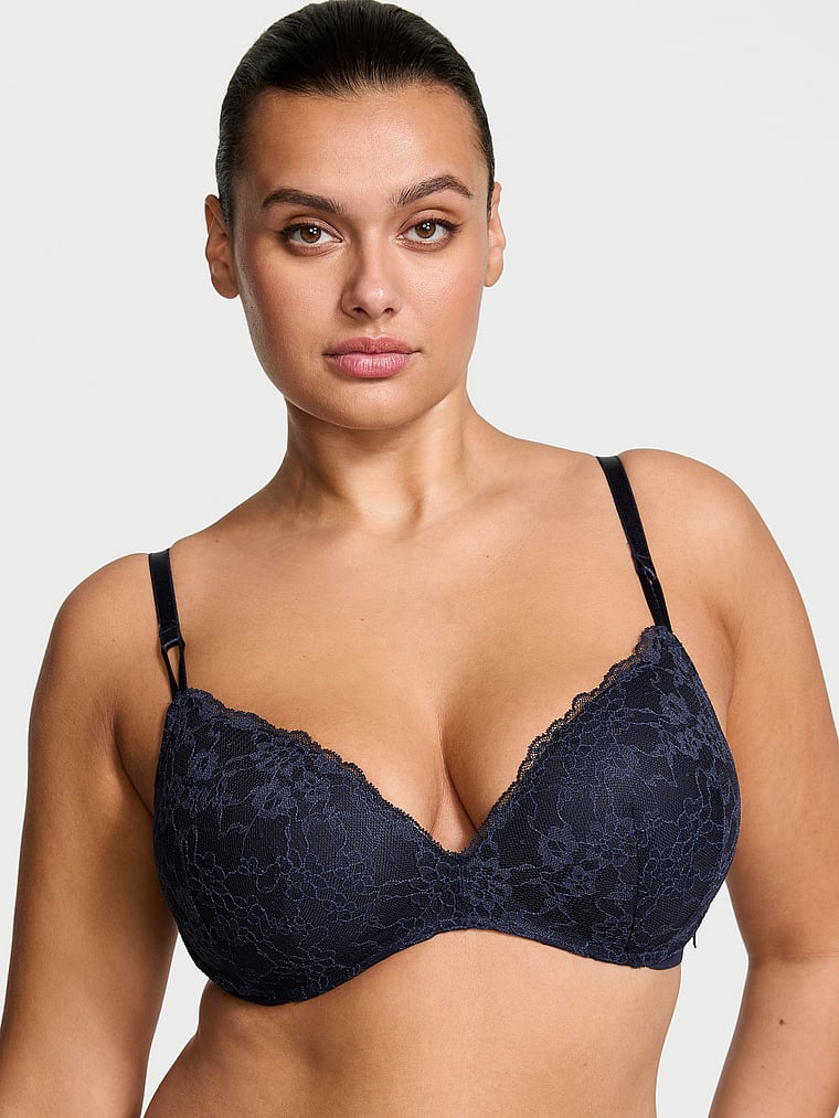 Victoria's Secret Sexy Tee Posey Lace Wireless Push-Up Bra Lace