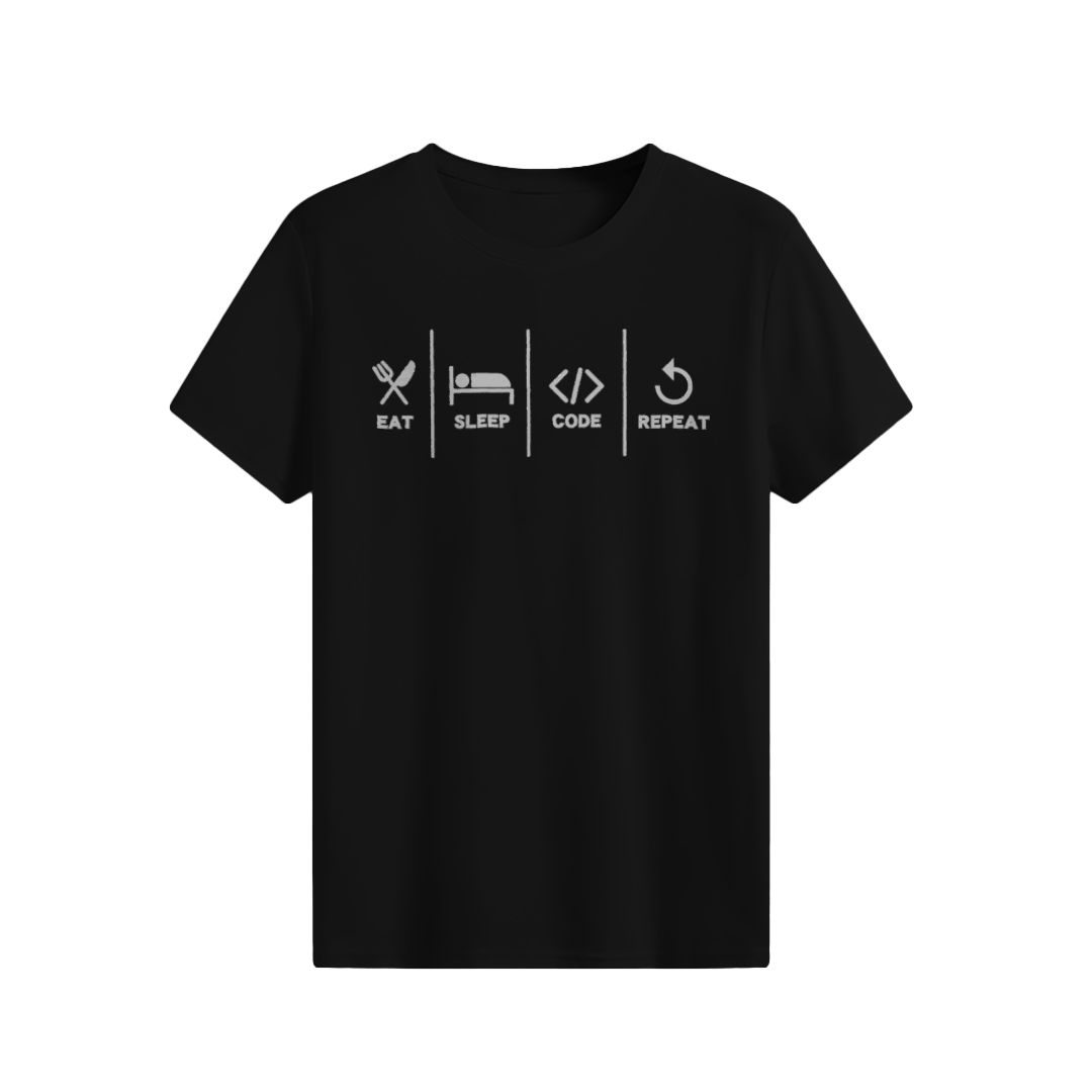 EAT SLEEP CODE REPEAT T-shirt