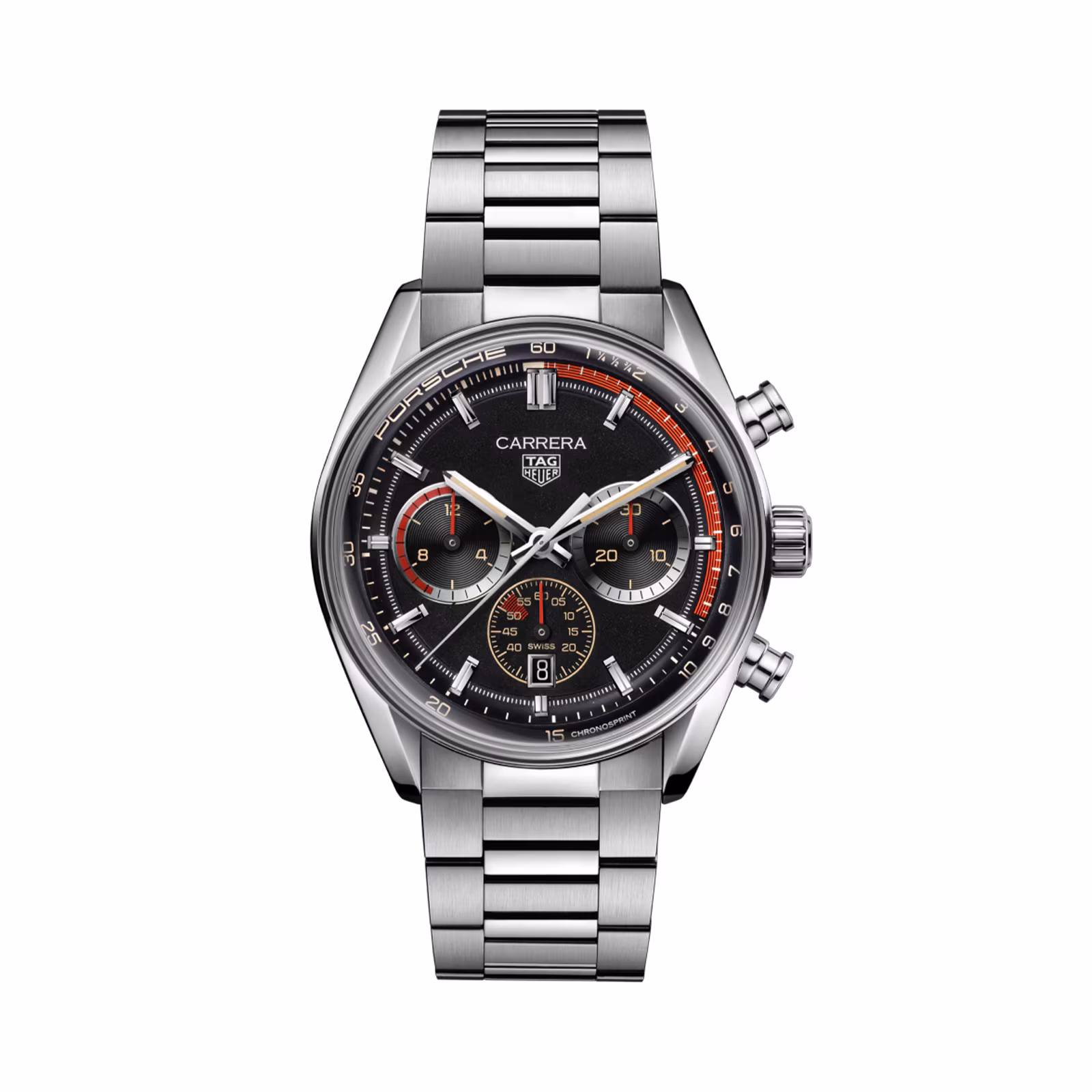 【7A Quality】TAG Heuer Carrera Chronosprint X Porsche Rallye 42mm Mens Watch CBS2015.EB0381